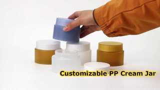Ελαφρύ βάζο κρέμας PP - Προσαρμόσιμο πλαστικό βάζο καλλυντικών με υλικό PP κατηγορίας τροφίμων για Skincar
